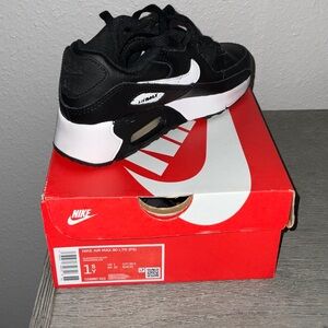 Nike Kids Air Max 90 LTR Black and White Sneakers